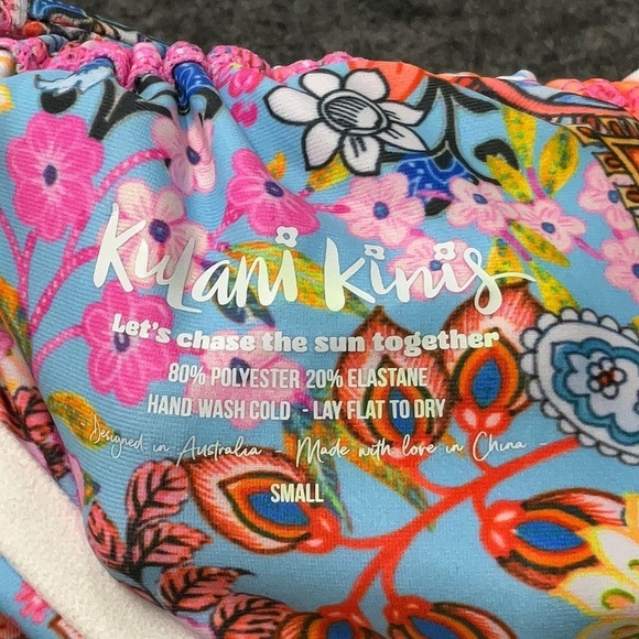 Kulani Kinis Minimal Bikini Drawstring Top RUCHED UNDERWIRE BRA BIKINI TOP ONLY - Picture 5 of 8